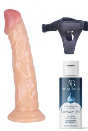 Belden Balamal Kayganlatrc Set Noctis 21cm Realistik Dildo No:77